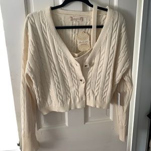 Alter’d State boutique 2-piece cardigan and tank top set